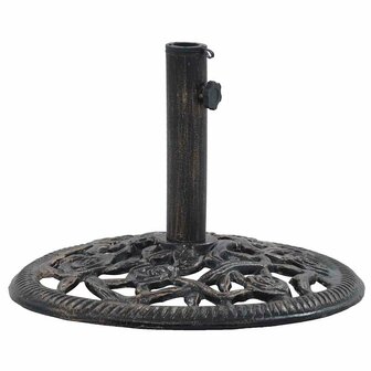 Parasolvoet 12 kg 48 cm gietijzer bronskleurig 4