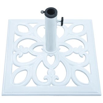 Parasolvoet 12 kg 49 cm gietijzer wit 6