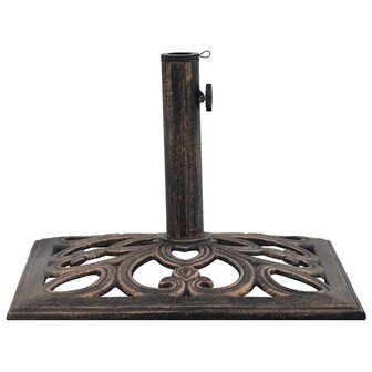 Parasolvoet 12 kg 49 cm gietijzer bronskleurig 3