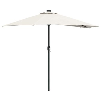 Tuinparasol Zand 294 x 150 x 223 cm Polyester en staal 2