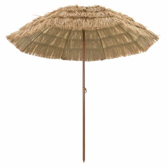 Strandparasol Naturel 255 x 255 x 255 cm Polyester en staal 2