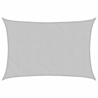 Zonnezeil 3,5x2,5 m 100% polyester oxford lichtgrijs 2