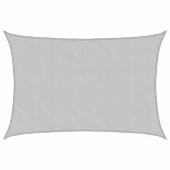 Zonnezeil 4x2,5 m 100% polyester oxford lichtgrijs 2