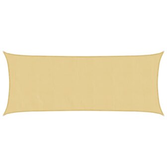 Zonnezeil 4,5x2 m 100% polyester oxford zandkleurig 2