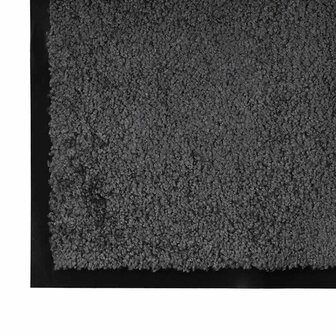 Deurmat Antraciet 60 x 40 x 1.2 cm Teddy Stof 4