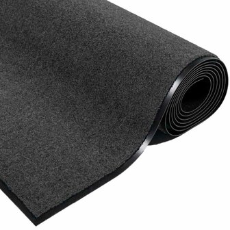 Deurmat Antraciet 60 x 40 x 1.2 cm Teddy Stof 5