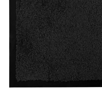 Deurmat Zwart 60 x 40 x 1.2 cm Teddy Stof 4
