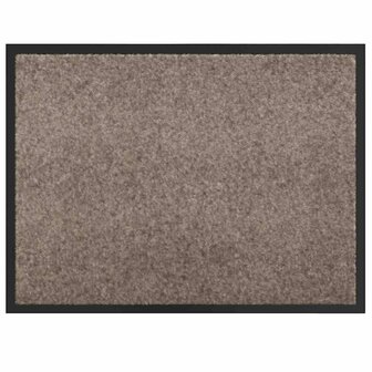 Deurmat Beige 60 x 40 x 1.2 cm Teddy Stof 2