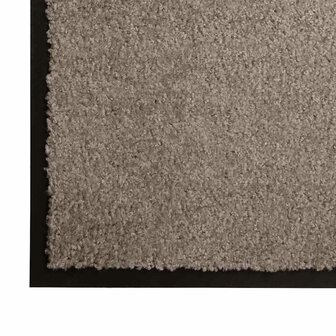 Deurmat Beige 60 x 40 x 1.2 cm Teddy Stof 4