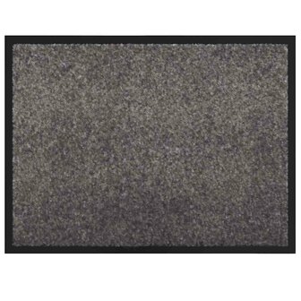 Deurmat Lichtgrijs 60 x 40 x 1.2 cm Teddy Stof 2