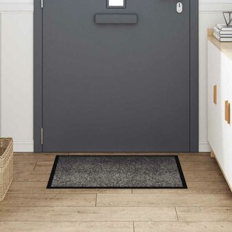 Deurmat Lichtgrijs 60 x 40 x 1.2 cm Teddy Stof 3