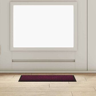 Deurmat Bordeauxrood 60 x 40 x 1.2 cm Teddy Stof 1