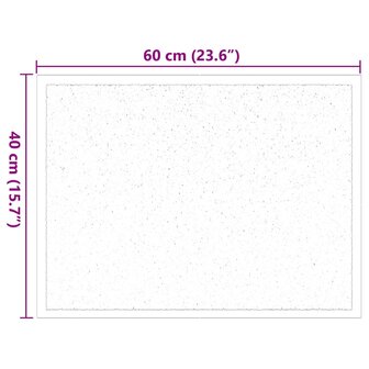 Deurmat Bordeauxrood 60 x 40 x 1.2 cm Teddy Stof 7
