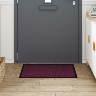 Deurmat Bordeauxrood 60 x 40 x 1.2 cm Teddy Stof 3