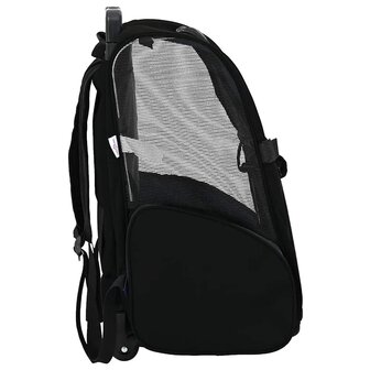 Huisdierentrolley 3-in-1 48x32x(57-106) cm oxford stof zwart 4