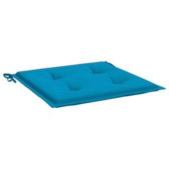 Tuinstoelkussens 4 st 50x50x4 cm oxford stof blauw 5