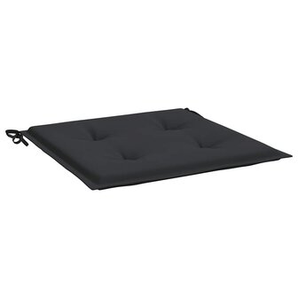 Tuinstoelkussens 4 st 50x50x4 cm oxford stof zwart 5