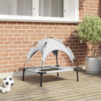 Hondenbed Zilvergrijs 62 x 48 x 61 cm Staal 1