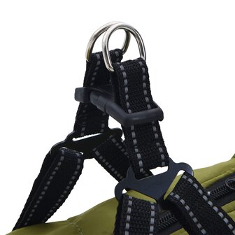 Hondenjas met harnas Legergroen L28 Fleece en polyester 8