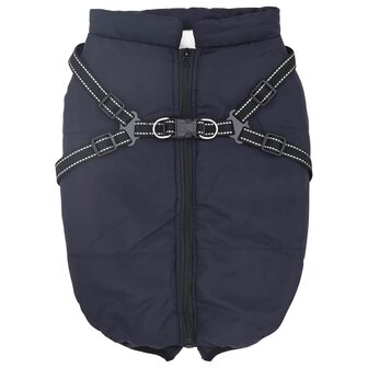 Hondenjas met harnas Marineblauw 3XL Fleece en polyester 2