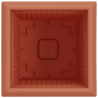 Vierkante Bloempot 24 pcs Baksteenrood 16 x 16 x 14 cm 7