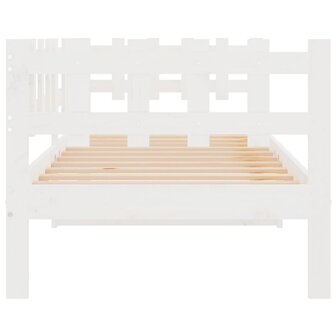 Slaapbank zonder matras 80x200 cm massief grenenhout wit 9