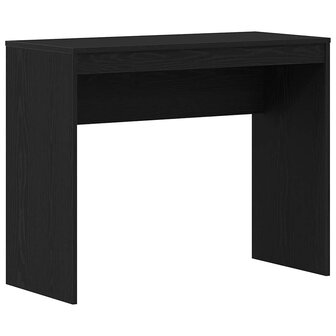 Bureau Zwart Eiken 90x40x72 cm Bewerkt Hout 2