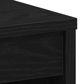 Bureau Zwart Eiken 90x40x72 cm Bewerkt Hout 8