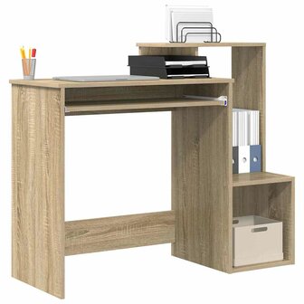 Bureau met lade Sonoma Eiken 106 x 41 x 88.5 cm Bewerkt hout 3