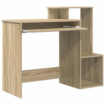 Bureau met lade Sonoma Eiken 106 x 41 x 88.5 cm Bewerkt hout 5