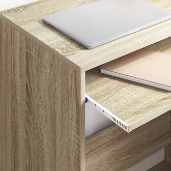 Bureau met lade Sonoma Eiken 77.5 x 43 x 79 cm Bewerkt hout 4