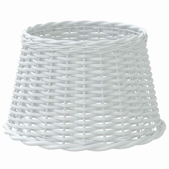 Lampenkap &Oslash;45x28 cm wicker wit 2
