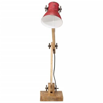 Bureaulamp 25 W E27 23x18x96 cm verweerd rood 3