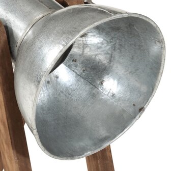 Bureaulamp 25 W E27 30x17x40 cm vintage zilverkleurig 7