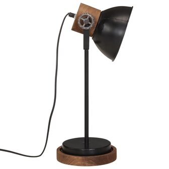 Bureaulamp 25 W E27 17x17x50 cm zwart 4