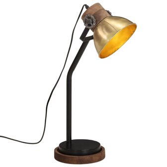 Bureaulamp 25 W E27 18x18x60 cm antiek messingkleurig 1