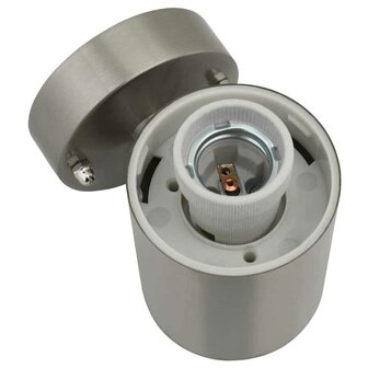 Buiten Wandlamp Zilver 12 x 8,5 x 27 cm 8
