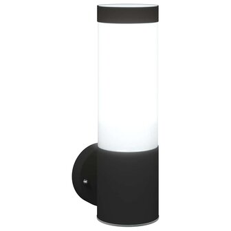 Buiten Wandlamp Zwart 12 x 8,5 x 27 cm 9