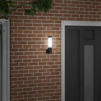 Buiten Wandlamp Zwart 12 x 8,5 x 29 cm 3