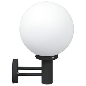 Buiten Wandlamp 2 pcs Zwart 28 x 25 x 38 cm 6