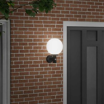 Buiten Wandlamp Zwart 28 x 25 x 38 cm 3