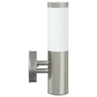 Buiten Wandlamp 2 pcs Zilver 15 x 7,5 x 33 cm 6