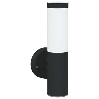 Buiten Wandlamp Zwart 15 x 7,5 x 33 cm 2