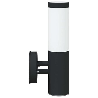 Buiten Wandlamp Zwart 15 x 7,5 x 33 cm 5