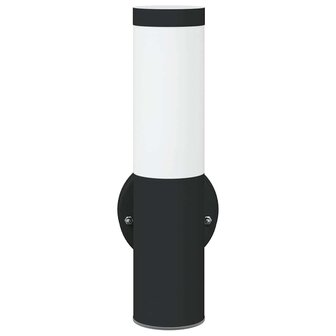 Buiten Wandlamp 2 pcs Zwart 15 x 7,5 x 33 cm 5
