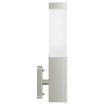 Buiten Wandlamp 2 pcs Zilver 10.5 x 6 x 33 cm 6