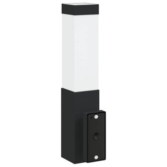 Buiten Wandlamp Zwart 10.5 x 6 x 33 cm 6