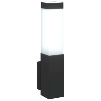 Buiten Wandlamp Zwart 10.5 x 6 x 33 cm 9