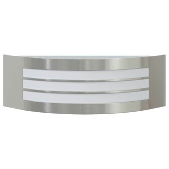 Buiten Wandlamp 2 pcs Zilver 32 x 10 x 10 cm 5