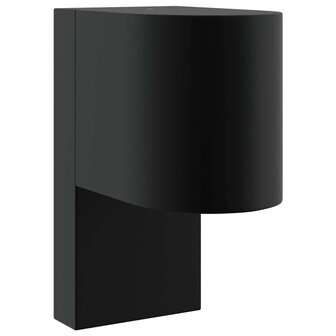 Buiten Wandlamp Zwart 12 x 7 x 15 cm Roestvrij staal 2
